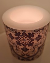 Lampionkerzen Brennt innen mit bleibende Wand3